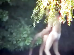 Voyeur doggystyle video filmed in the park