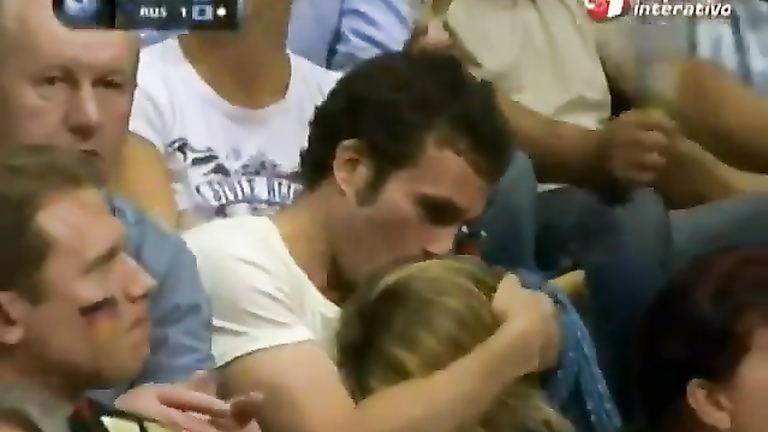 Basketball fan gives a public blowjob at sporting event voyeurstyle interracial 768x432 photo Basketball fan gives a public blowjob at sporting event voyeurstyle image