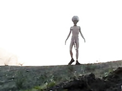 Big cock alien bangs a hottie in weird video