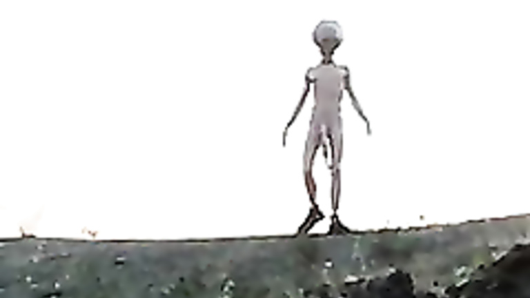 Big cock alien bangs a hottie in weird video