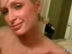 Paris Hilton sucks penis in her homemade video