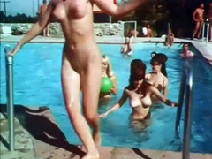 Vintage nudist video highlights hot 1970s women naked