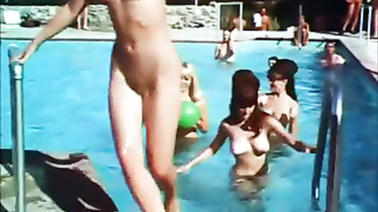 Vintage nudist video highlights hot 1970s women naked