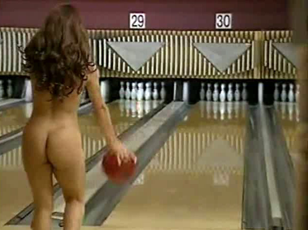 wife plays strip bowling