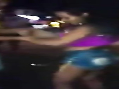 Brazilian party girl groped and fingered by dancing guys