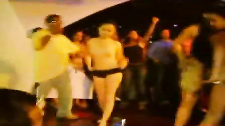 Girls get naked on the rap concert