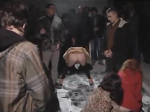 Public pissing 2 crazy drunk bitches pissing front of people