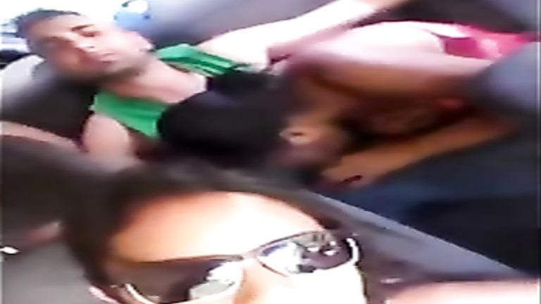 Blowjob adventure on the back seat