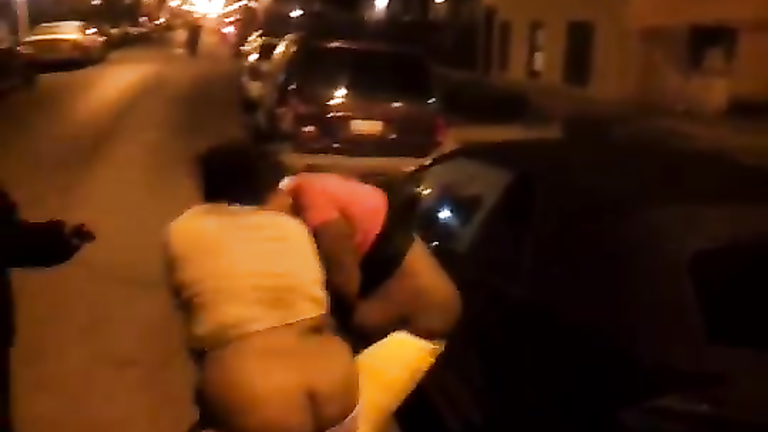 Naked Girls Street Fighting