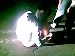 Drunk Russian girl gets caught being screwed by her boyfriend