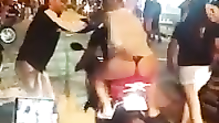 Bootylicious senorita rides the bike with her boyfriend