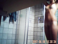 My bro's girlfriend secretly filmed in her bathroom
