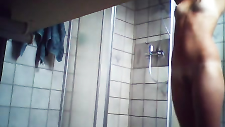 My bro's girlfriend secretly filmed in her bathroom