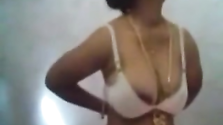 Girl with saggy boobs in hidden shower