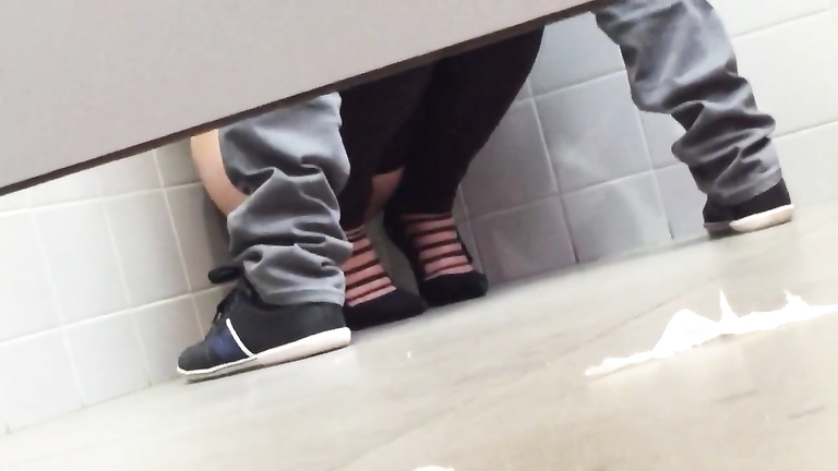 amateur public bathroom blowjob