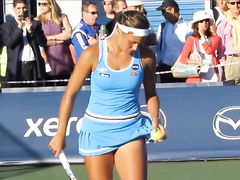 Tennis player has her panties revealed during her matches