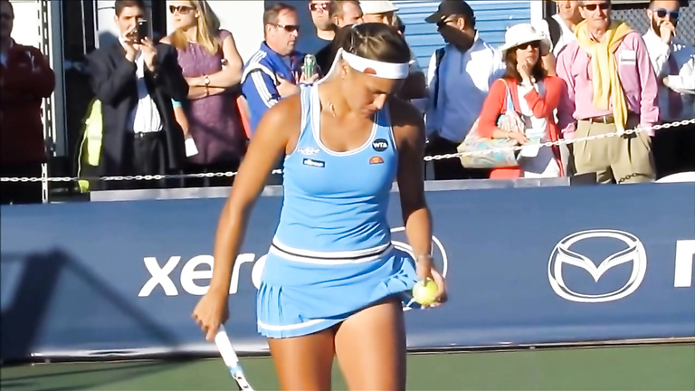 Tennis player has her panties revealed during her matches