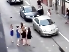 French prostitute likes being nailed by her clients in public