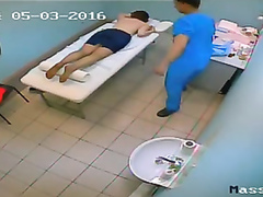 Real hidden camera at a massage parlor