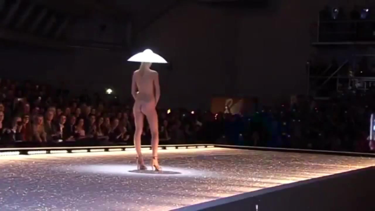 Nude catwalk models