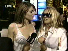Pamela Anderson and Elizabeth Hurley cleavage video
