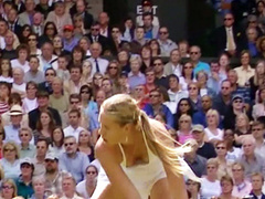 Maria Sharapova’s downblouse with a nipple slip