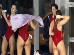 Spanish swim team in swimsuits