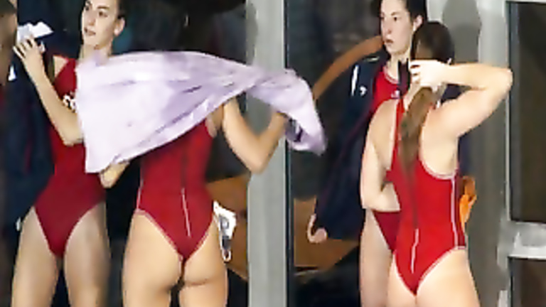 Spanish swim team in swimsuits