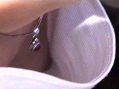 Lovely downblouse footage of her small tittie and nipple