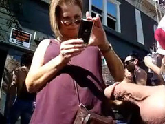 Masturbation at a gay pride parade