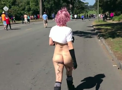 Walking In The Street Naked