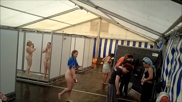 Naked actresses in public shower cabins voyeurstyle picture