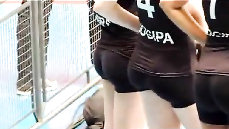 Volleyball players with super tight and sexy asses voyeurstyle image image