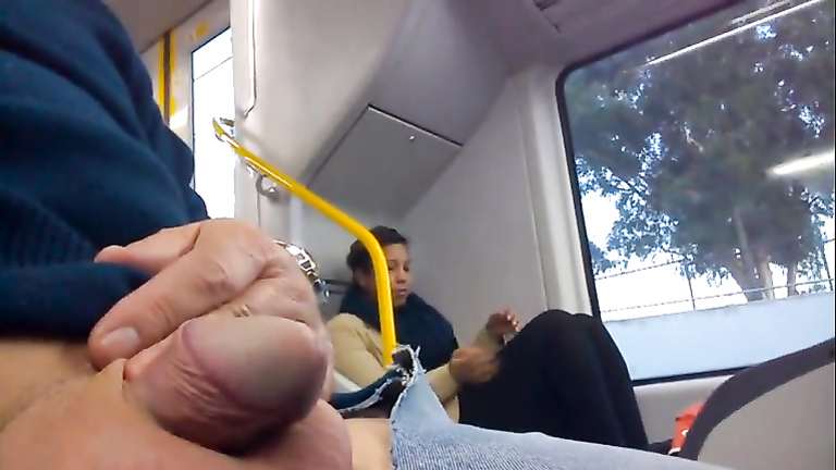 Dude with his little dick out on the train