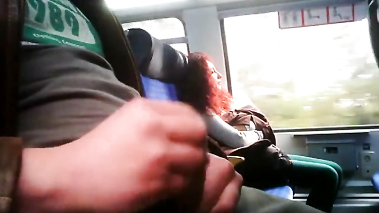 Woman sees him masturbating on the bus