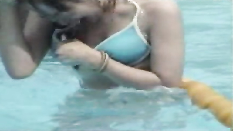 Japanese girl slips from her bikini