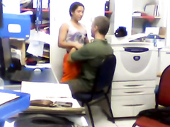 Unlawful office foreplay caught on security camera