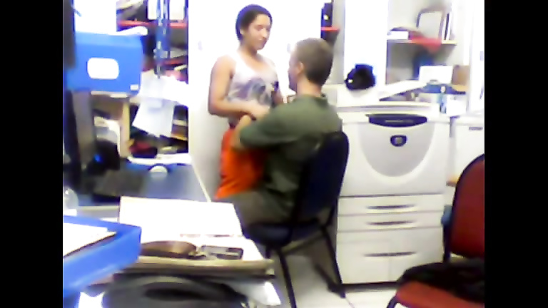 Unlawful office foreplay caught on security camera