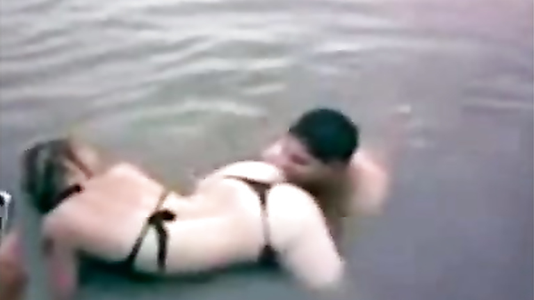 Eating ass in the lake is really hot