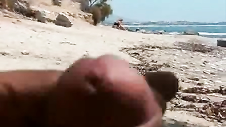 Look what he did on the beach