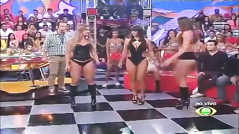 Hot Latin asses on a television talk show