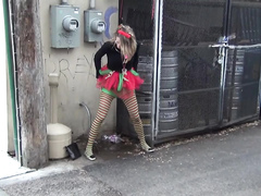 Drunk fest cutie in slow motion