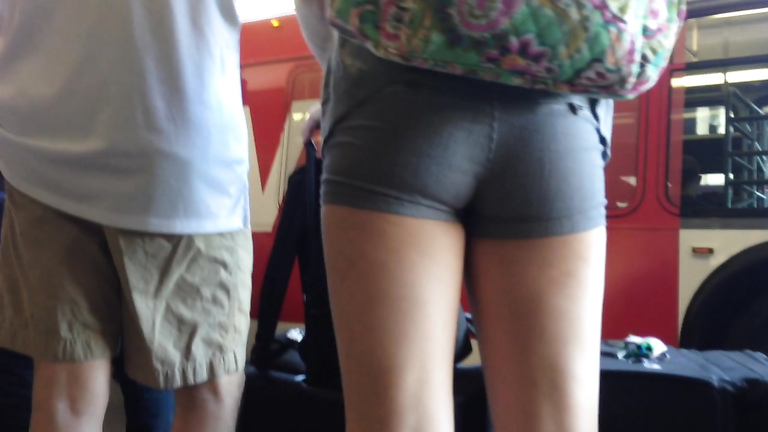 Tight ass at the airport