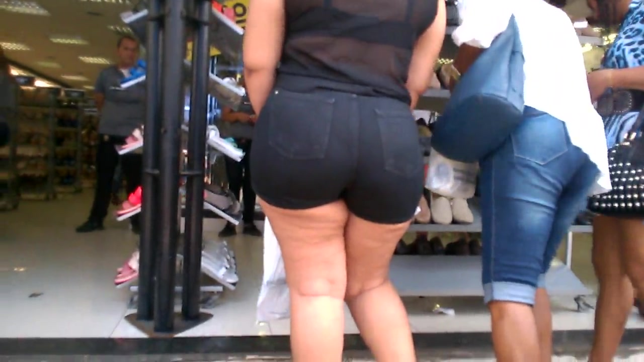 Perfect booty walking through the market voyeurstyle photo