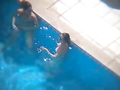 Nude swimming pool compilation